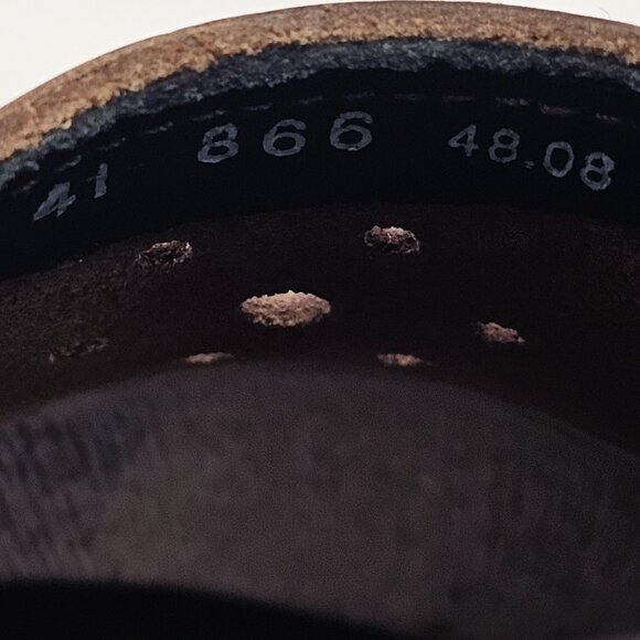 Dansko Merrie Brown Leather Laser Cut Comfort Clogs Mules Women's Size 41 - Picture 12 of 12